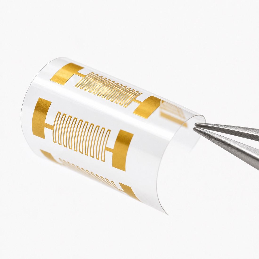 ultra-thin interdigitated electrode foil for electronics applications